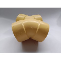 CODO SANITARIO 3"X45°