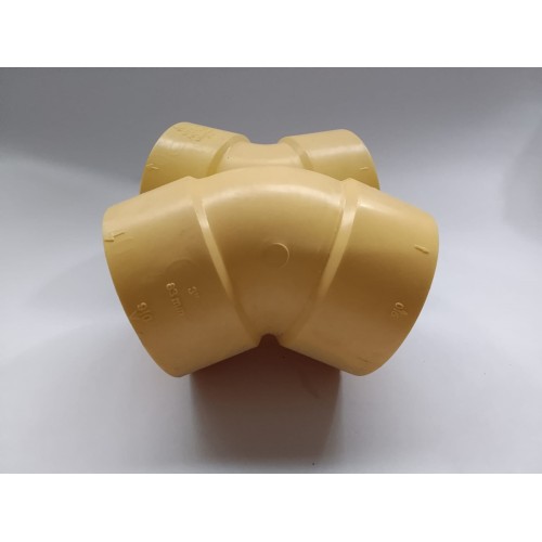 CODO SANITARIO 3"X45°